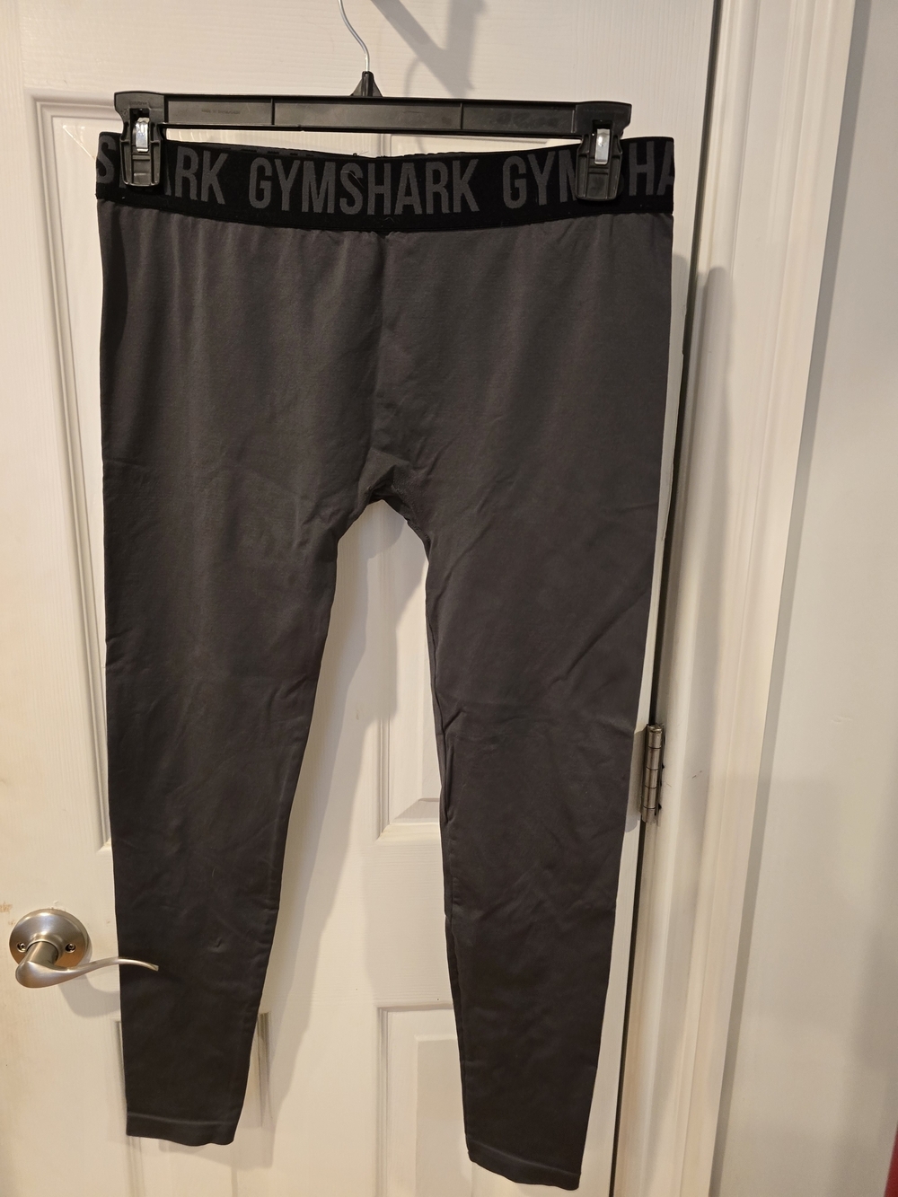 Gymshark Energy Seamless Leggings Charcoal Grey High Waist Silicone Grip Ws L